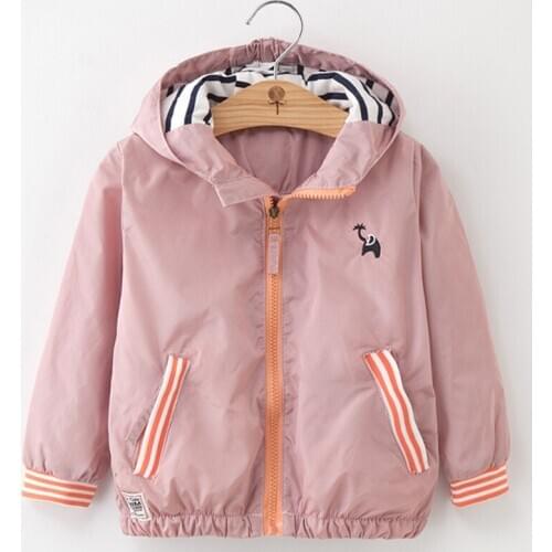 Melario Baby Girls Coats Kids Jackets Autumn Children Clothes Bird Flowers Print Hooded Outerwear Long Sleeve Hooded Jacket