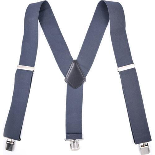 Mans Suspenders New Braces Adjustable Suspenders Strong 3clasps Male Strap