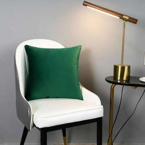 Solid Color Pillowcase Comfortable Soft Sofa Waist Thick Velvet Cushion Cover Bed Chair Home Decor Decorative Throw Pillows Case