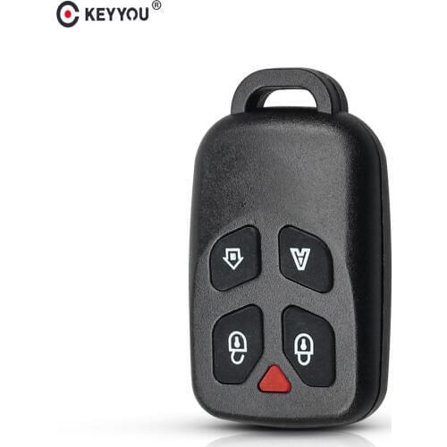 KEYYOU 5 Buttons New Replacement Remote Car Key Case for Brazil Control Positron Alarm Remote Key Shell With Key Pad