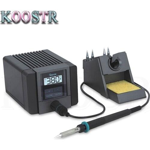 Original QUICK TS1100 90W LCD Digital intelligent Lead Free Soldering Rework Station Phone Repair