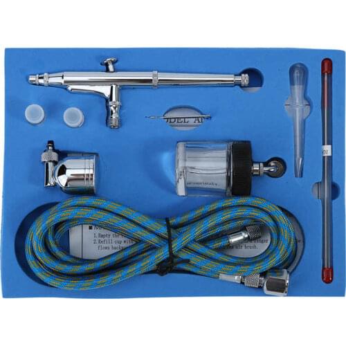 Dual Action Airbrush Kit 0.2mm/0.3mm/0.5mm Needle Spray Gun Paint Art