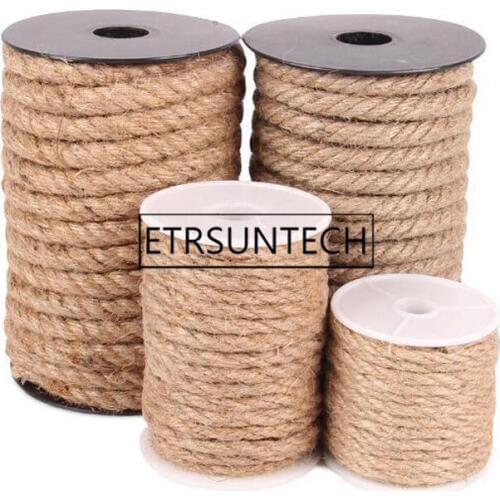 30pcs 4/6/8/10 mm Natural Jute Cord Rope String for DIY Jewelry Craft Making Gift Packing Hang Tag String For Home