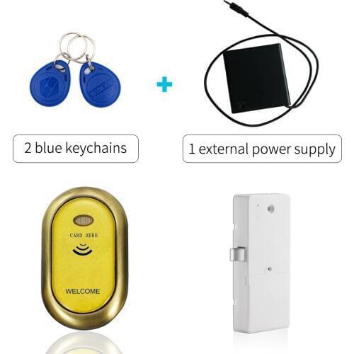 125khz rfid card Smart Bracelet Magnetic Cabinet Key Lock for sauna swimming pool storage cabinet locker Gold color