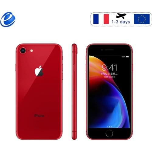 France Original Apple iPhone 8 64GB/256GB Hexa-core IOS 3D Touch ID LTE phone 12.0MP 4.7" inch Fingerprint smartphone ship spain