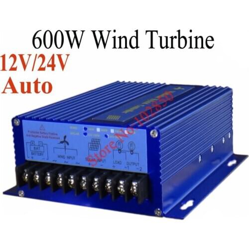 12/24V Auto 900W(600W wind turbine+300W solar panel) Hybrid Solar Wind Charger Controller