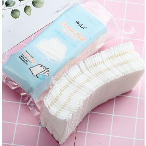 50pcs Cotton Pads Wet And Dry Dual-Use Clean Cosmetic Tissue Makeup Remover Pad Easy to Use