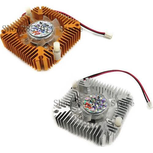 10pcs Aluminum Heatsink with fan for 5W/10W High Power LED light Cooling Cooler DC12V
