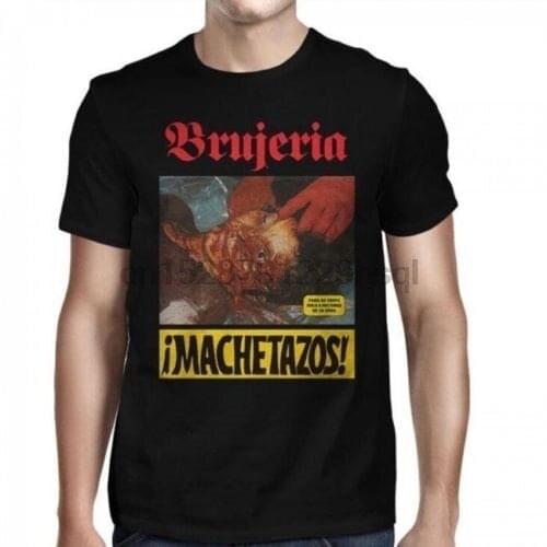Brujeria Machetazos Shirt XL 3XL Death Metal Grindcore T-Shirt Official Tshirt Tops Tees Printed Men T Shirt