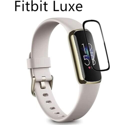 3D Curved Soft Clear Protective Film Smartband Cover For Fitbit Luxe Band Smart Bracelet Wristband Screen Protector Accessories