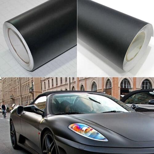 30*152cm Matte Black PVC Vinyl Car Wrap Sheet Roll Film Car DIY Sticker Vehicle Decal Motorcycle Auto Styling Car Accessories