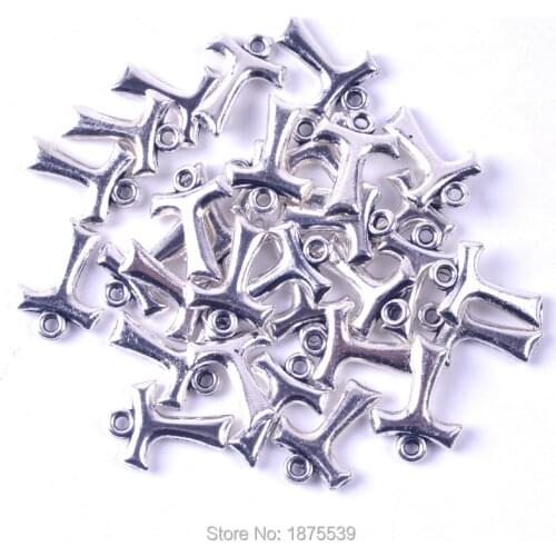 Fashion Small Religious Charm Zinc Alloy Tau Cross 18*13 mm Used in Bracelet