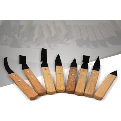 Pottery repairing 8-piece set of various cutters, clay sculpture tools
