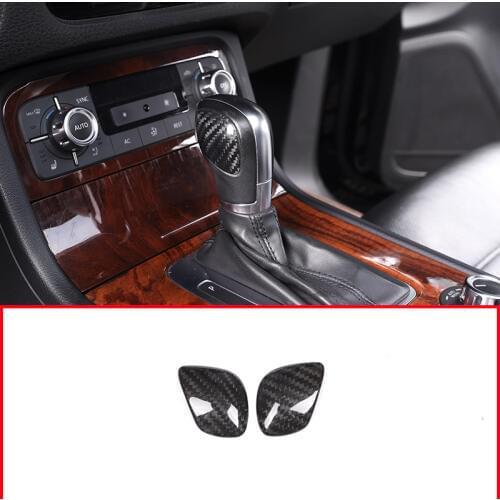 Real Carbon Fiber Material Car Gear Shift Head Cover Trim For Volkswagen New CC Refit Golf POLO Magotan Passat For VW Touareg