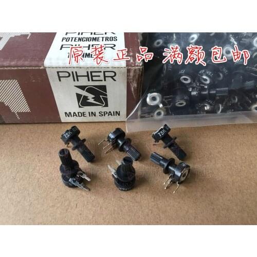 Original new 100% potentiometer adjustable resistance PT10 75K diameter 10mm vertical with handle 15mm (SWITCH)