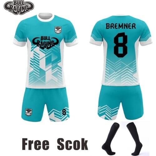 Polyester quick dry boys kids men soccer training suits soccer jerseys sets custom football shirts jersey uniforms