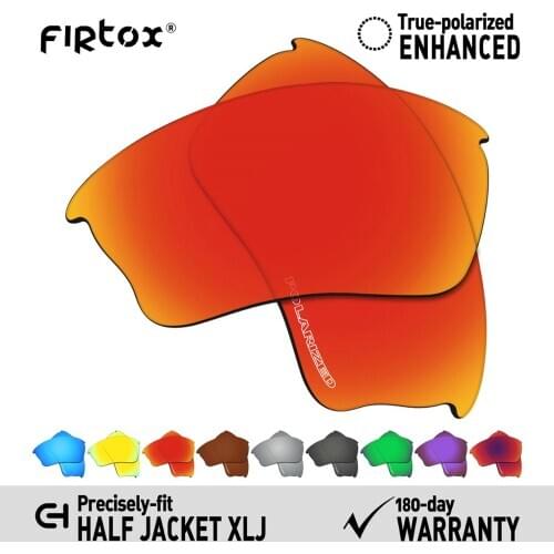 Firtox Anti-Seawater Polarized Lenses Replacement for-Oakley Half Jacket XLJ Sunglasses (Lens Only) - Multiple Colors