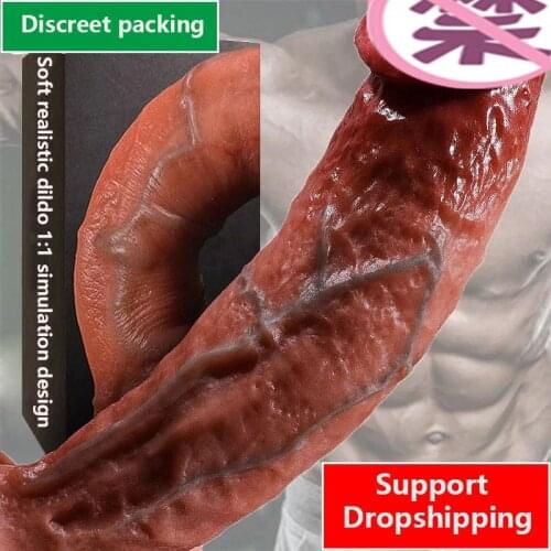 Skin feeling Realistic Dildo soft material Huge Big Penis With Suction Cup Sex Toys for Woman Strapon Dildos Female Masturbation