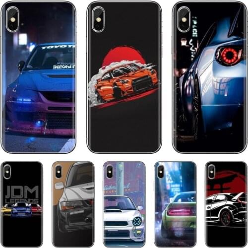 For Xiaomi mi Redmi Note 3 4 4X 5 6 7 8 8t 9 9s 9t 10 pro lite Silicone Skin Case Car-Comic-C-She-Japan-JDM-Sports