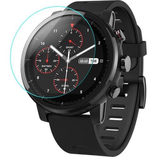 Ultra Clear Protective Film 2.5D Tempered Glass 35-46mm Diameter Screen Protector For Xiaomi Huami Amazfit Sport Smart Watch