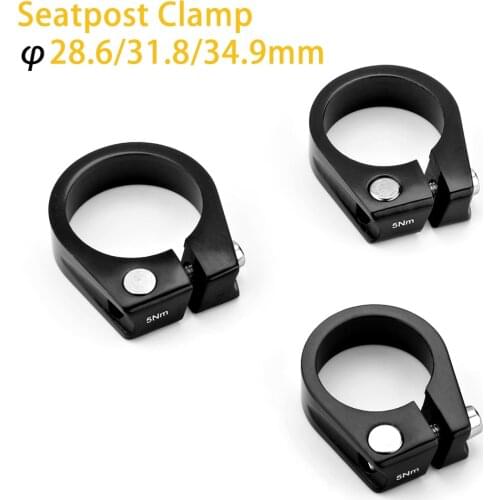 28.6/31.8/34.9mm Aluminum Tube Clamp MTB Bike Seatpost Clamp Bicycle Saddle Seat Clamp Seatpost Tube Cycling Parts Head Tube