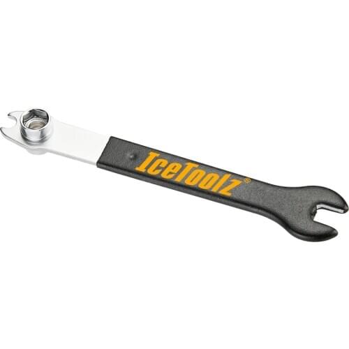 Icetoolz Bicycle Foot Pedal Wrench Spanner 10mm 15mm Cr-Mo Steel Long Handle Repair Tool For Road Bike Mtb Mountain Cycling Axle