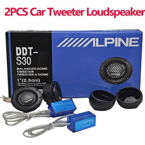 1 Pair Car Tweeter Loudspeaker Silk Film For Car Modification Car Audio 80W 4Ohm Audio 1'' 2.5 Universal Car Electronic Dropship