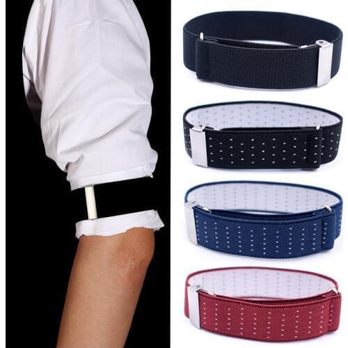 1 Pair Gentleman Formal Shirt Armband Sleeve Garter Holder Business Party Cuff fathers day Gift Mouw Kousenband 2.5 cm width