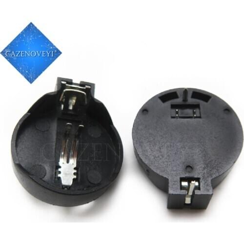 10pcs/lot Black Round Button Battery Holder Case for CR2032 2016 2025 In Stock