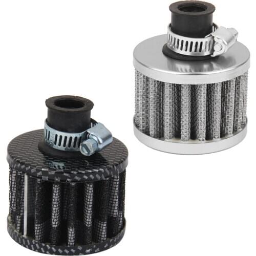 12mm Car Air Filter Car Car Turbo Ventilation Breather Carter, Black