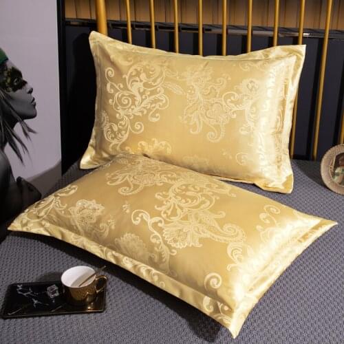 2pcs/lot 48x74cm Jacquard Pillow Case Soft Breathable Bedroom Sleeping Pillowcase Single Pillow Cover