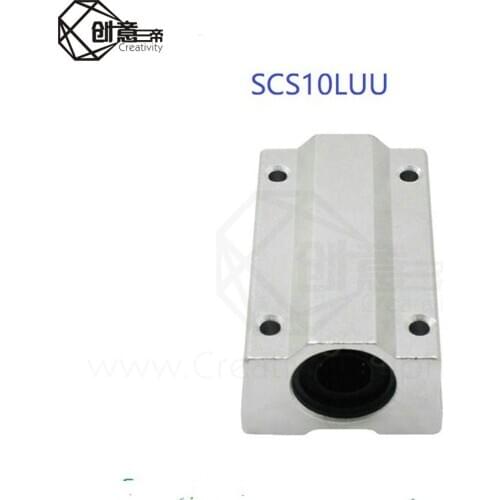 2Pcs / a lot SCS10LUU Bearing slider SCS10LUU 10mm Linear Ball Bearing Block CNC Router for CNC 3D printer shafts for XYZRod