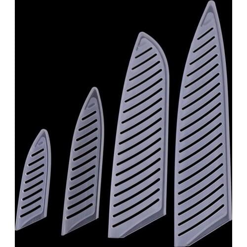 4pcs/set Transparent Plastic Kitchen Knife Blade Protector Cover Knife Cover For 3/5/7/8 Inch Knife