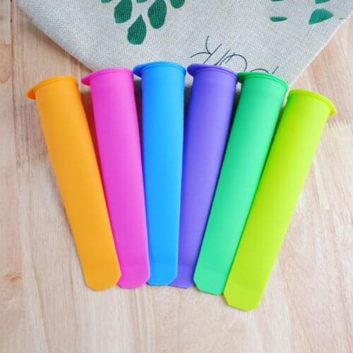 YYSD 6pcs Silicone Makers Summer Ice Cream Stick Mold Lolly Mould DIY Kitchen Tool
