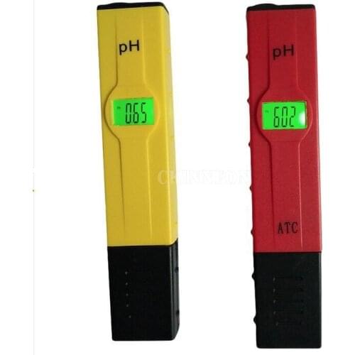 DHL 50 PCS Backlight Accuracy 0.01 Digital Ph Meter ATC Swimming Pool Water PH Test Pen Accuracy 0.01 / Backlight / Temperature