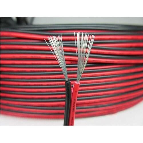 Flexible Parallel Wire 10 - 28 AWG Tinned Copper Silicone Cable 600V 1Meter