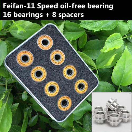 HOOMORE Oil-free High Speed Skates Bearing for Inline Roller Skating Wheel ABEC-11 ILQ-11 abec11 ilq11 608 for SEBA Race Track