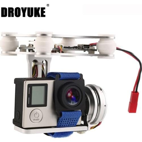 Droyuke Gopro 3 4 SJ4000 Camera Lightweight 2-Axis/3-Axis Brushless Gimbal for DJI Phantom F550 F450 DIY Multi-rotor Drone