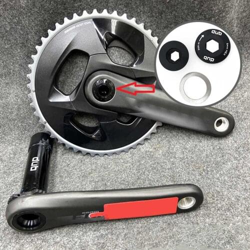 Alloy Bike Crankarm Bolt Threaded Mountain Road Bicycle Smooth Crank Arm Cap Cover Hollow Fixing Crank Arm Bolt Gasket Washer