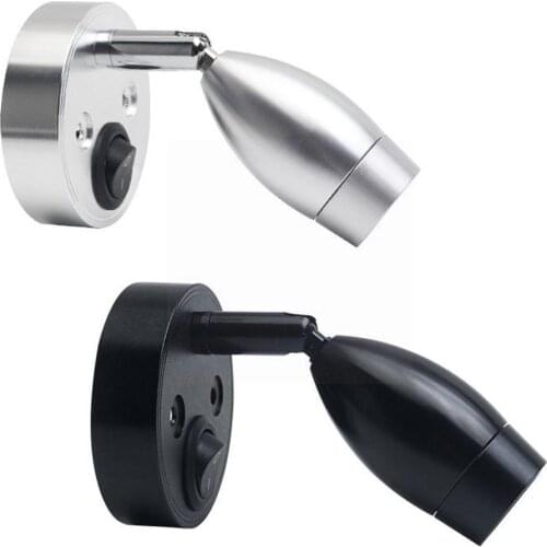 Reading Lamp With USB Interface Switch RV Car Boat Bedside Camper Wall Trailer LED Light Mounted Lighting Motorhome Spotlig T4V2