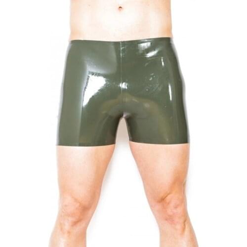 Latex Boxer Shorts Classical Latex Rubber Seamed Shorts Underwear For Men Without Zipper