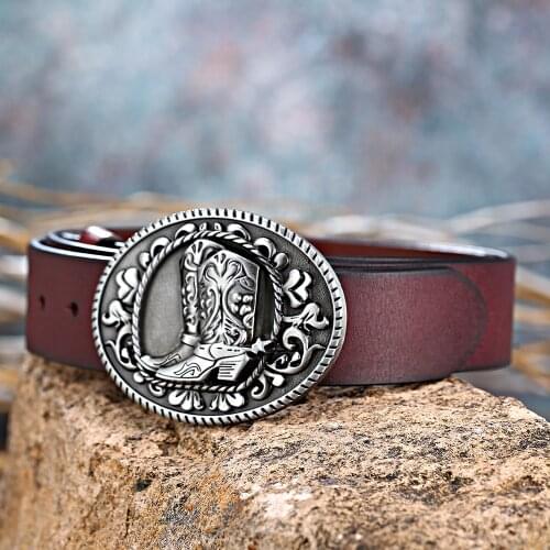 Western cow belt Zinc alloy Belt buckle of riding boots Mens Choice and Ladies Fashion Belts