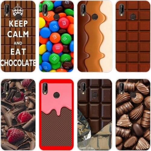 12H Chocolate Soft Silicone Tpu Cover Case for huawei p 20 lite pro y6 2017 mate 10 lite
