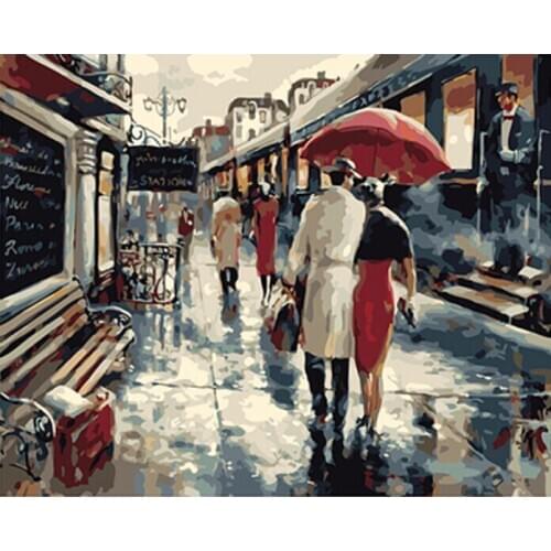 Frameless Wall Pictures DIY Oil Painting By Numbers Wall Art Acrylic Oil Canvas Paintings Home Decor For Living Room GX8437