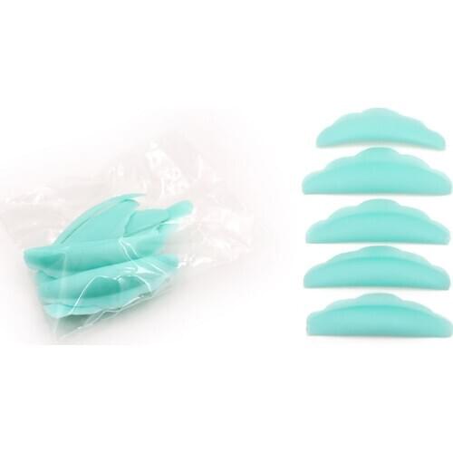 New 5pairs Silicone Eyelash Perm Pad Recycling Lashes Rods Shield Lifting 3D Eyelash Curler Perming Accessories Applicator