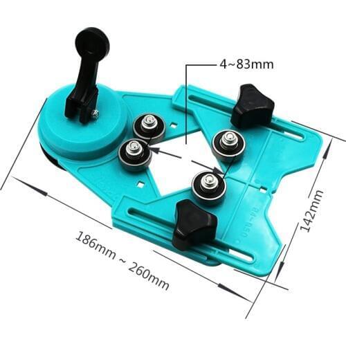 New Adjustable 4-83mm Diamond Opening Drill Bit Tile Glass Hole Locator Saw Core Bit Guide Glass openings Locator