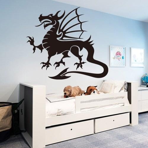 Flying Dragon WallPaper Home bedroom Decoration Accessories Removable Living Room Wall Art Wall Stickers kidsroom decor