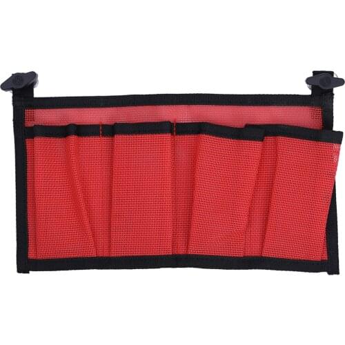 30x19cm Solid Kayak Canoe Mesh Storage Pouch Fishing Boat Canoe Tackle Box Holder Bag Organizer Accessory