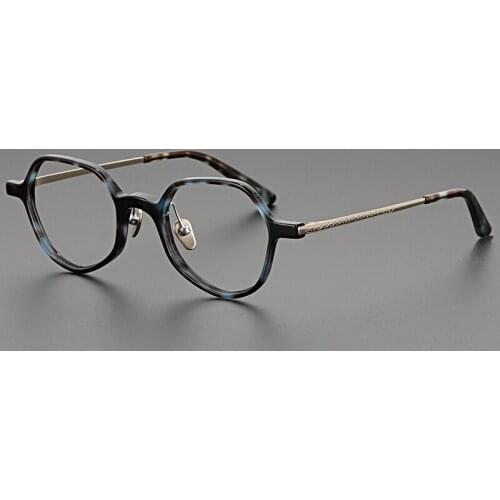 Acetate glasses frame men Vintage Polygon Designer optical eyeglasses Myopia reading women prescription computer eyewear
