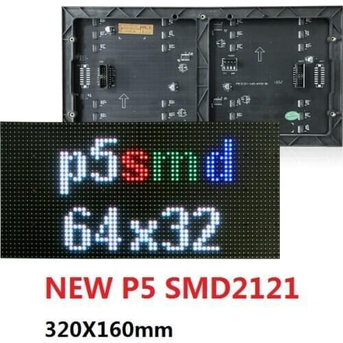 P5 SMD 320x160mm 64x32 Pixels 16s Full Color RGB Indoor LED Display Module